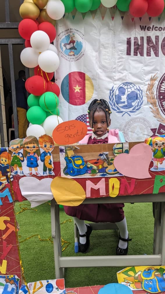 Pupil in Innovative uniform at a first day of school display
